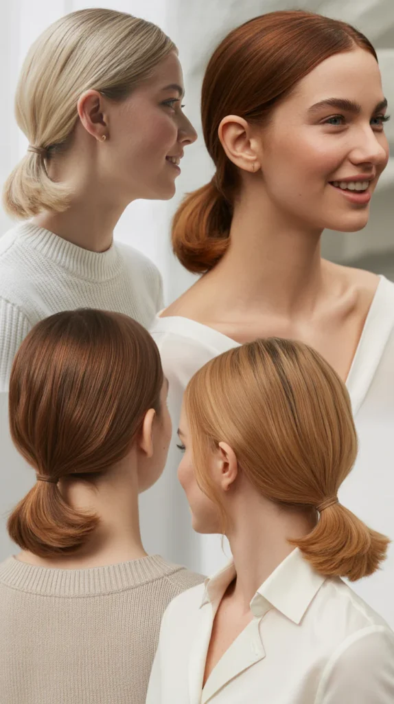 Sleek Low Ponytail With Volume Boost