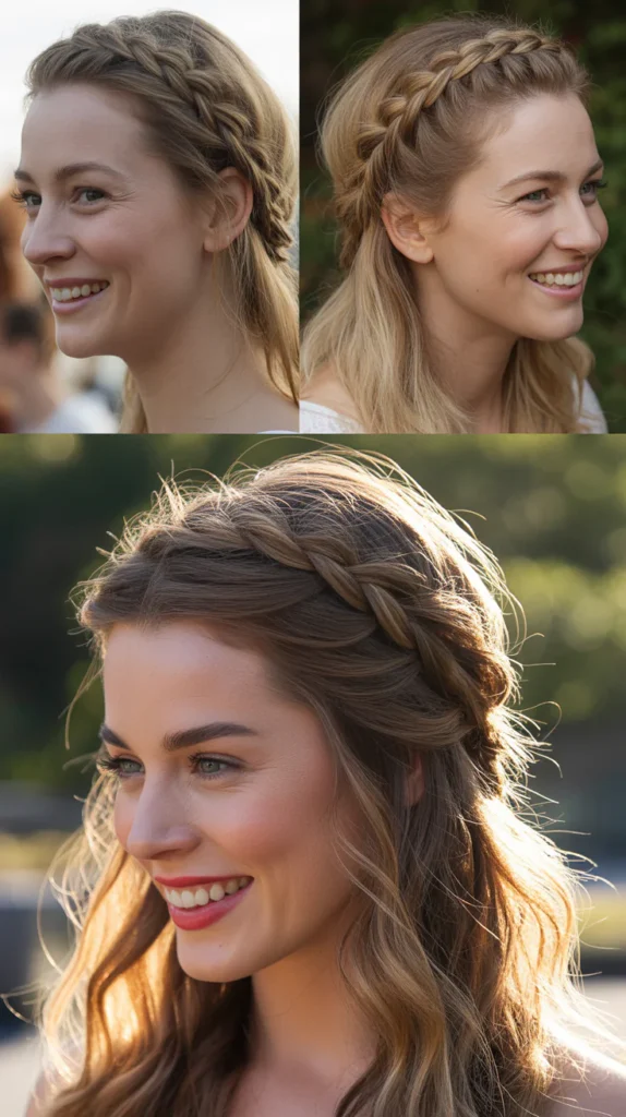 Braided Halo With Loose Ends