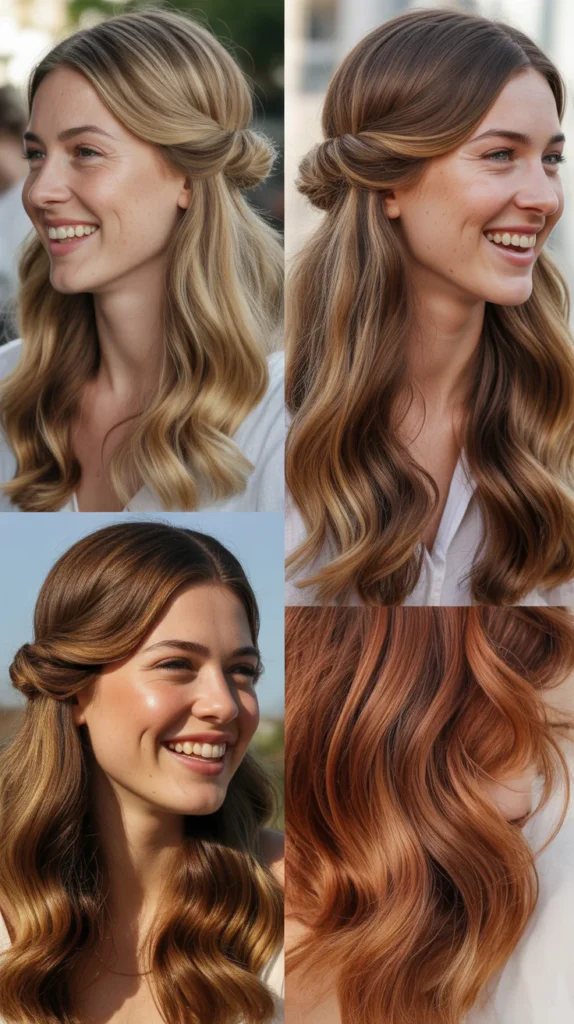 Voluminous Half-Up Half-Down Twist