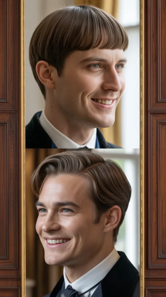 The Soft Fringe and Side Part Combination