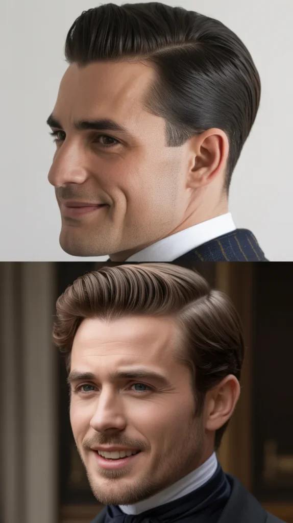 The Regency Taper Fade with Slicked Top