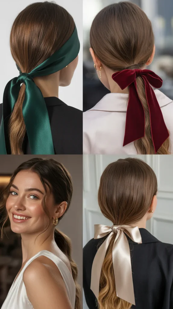 Ribbon-Wrapped Ponytail