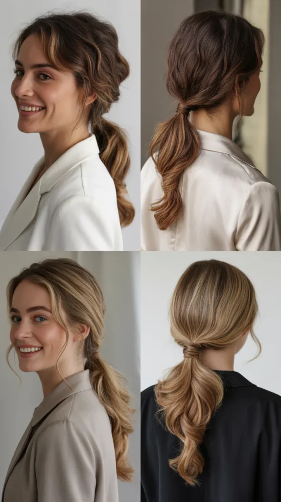 Twisted Low Ponytail