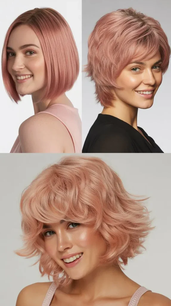 Pink Shaggy Wolf Cut Wig
