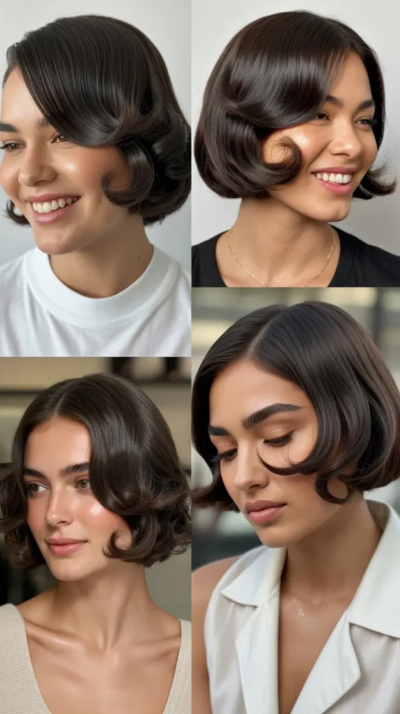 The Sleek C-Curl Blowout