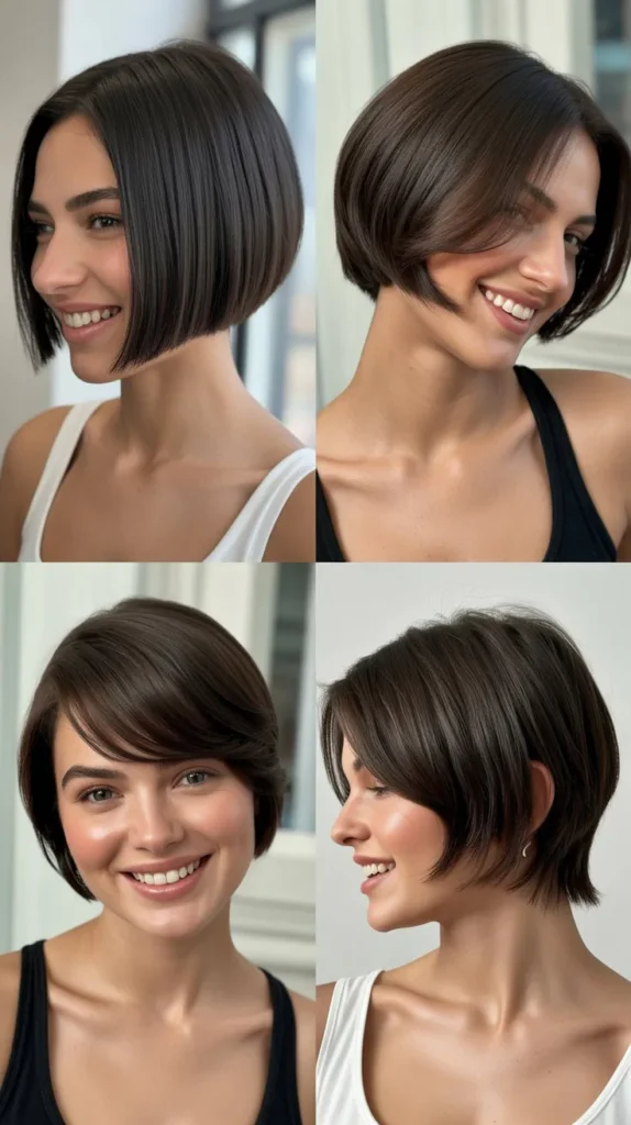 Straight Hair Bixie Cut