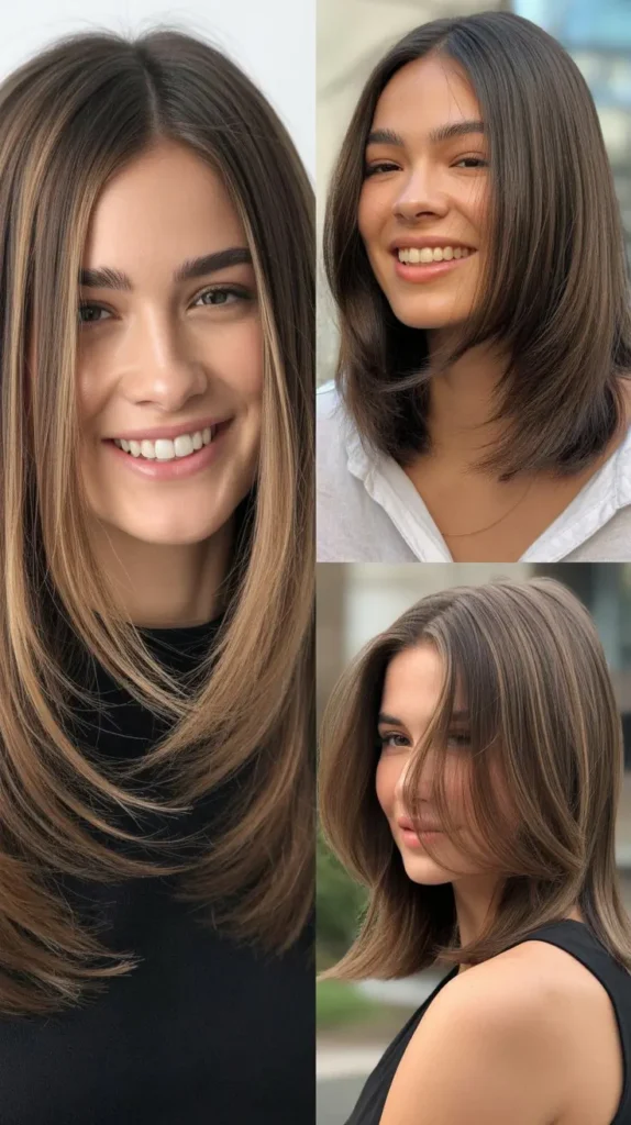 Feathered Layers for Straight Hair