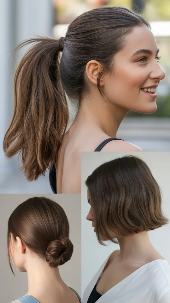 Textured Straight Ponytail