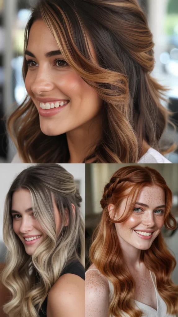 Half-Up Two-Tone Style for Color-Treated Hair