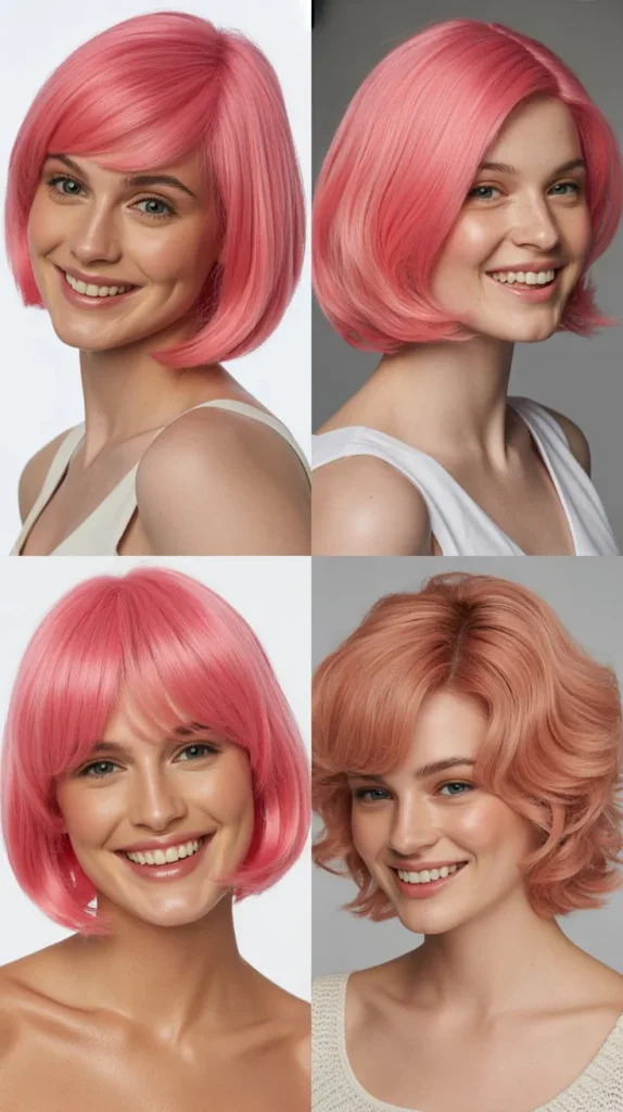 Bubblegum Pink Bob Wig