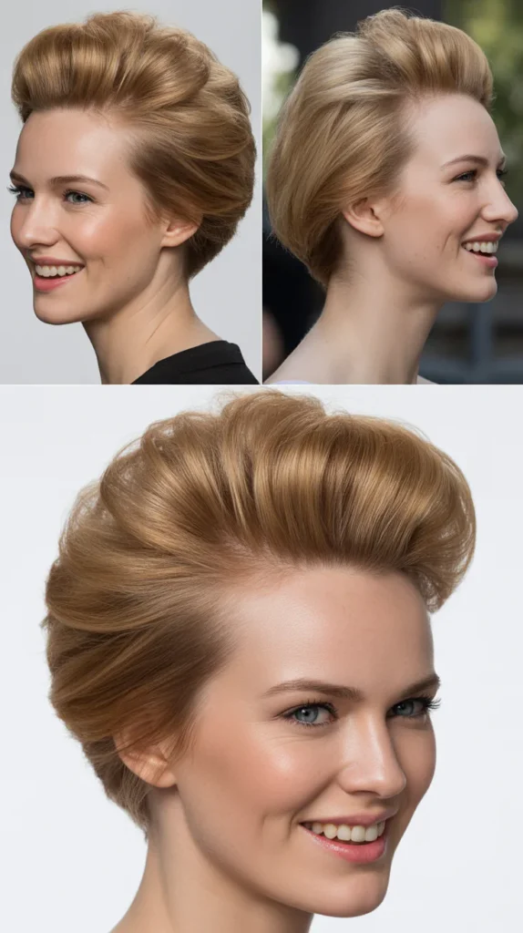 Teased Crown With Sleek Sides