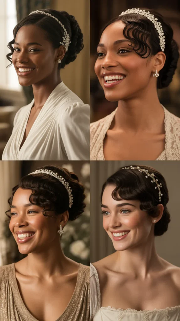  Pin Curl Set on Relaxed Hair