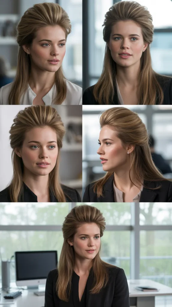 Half-Up for Fine Hair with Volume Boost