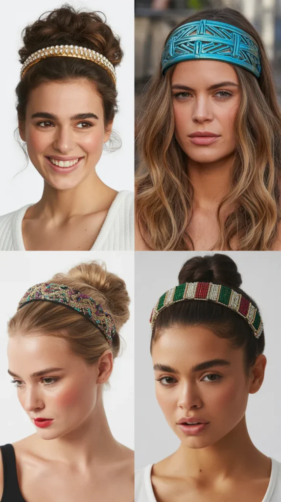 Voluminous Top Knot with Statement Headband