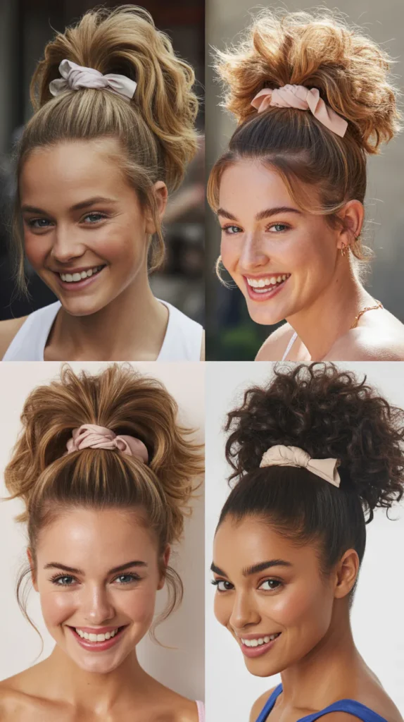 Fluffy Ponytail with Knotted Headband
