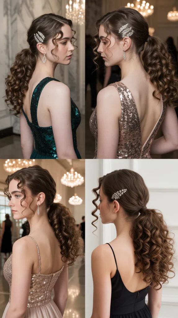 Glam Curly Ponytail