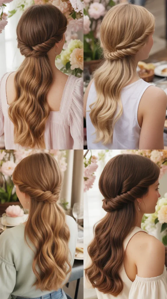 Twisted Half-Up Style