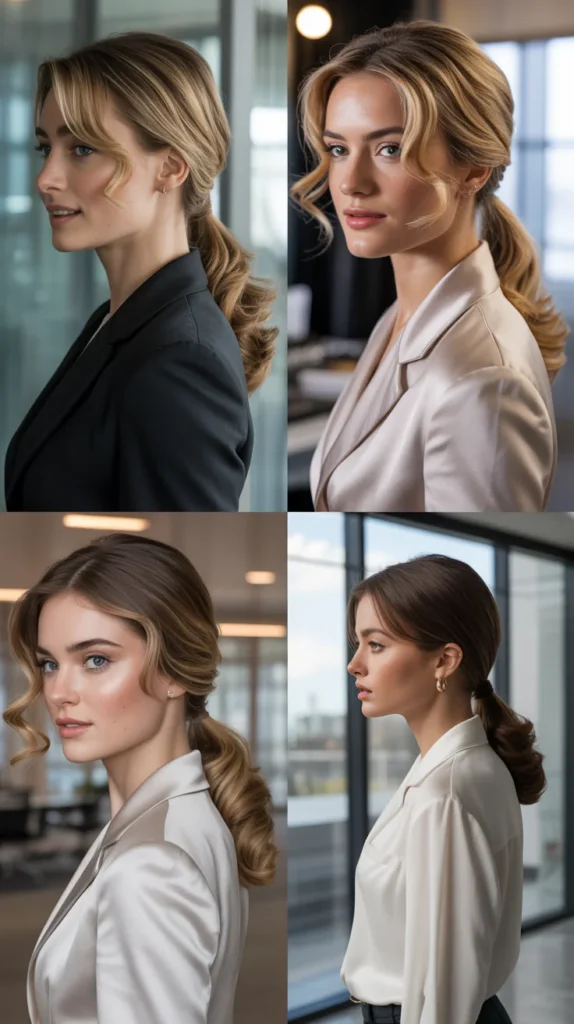 Low Side Sweep Ponytail