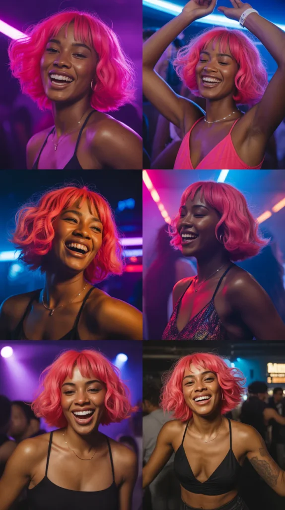Neon Pink Wig