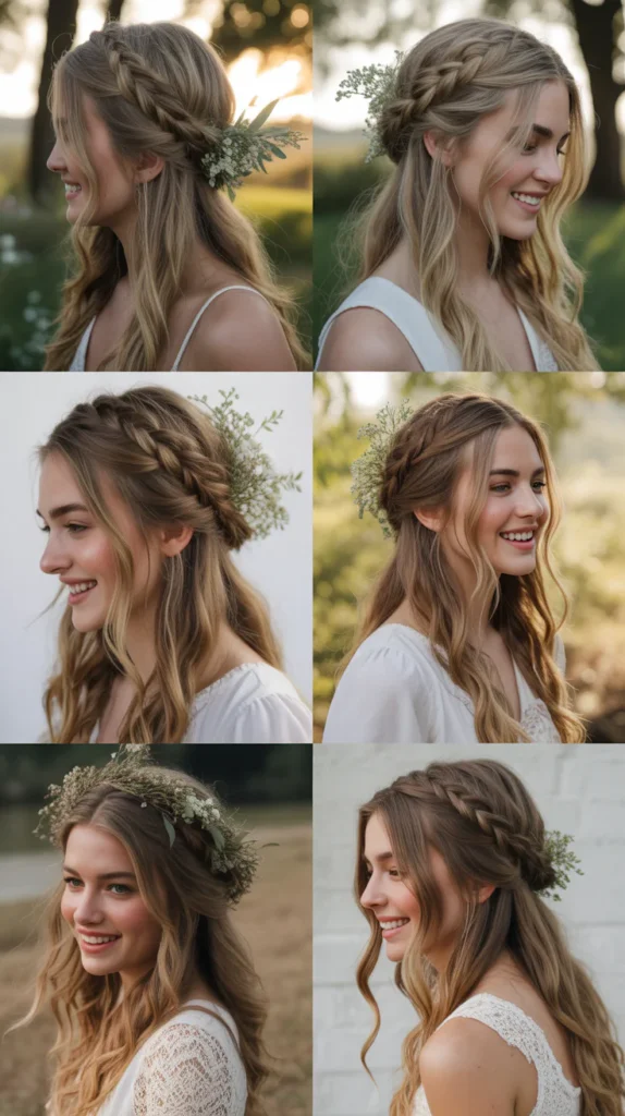 Boho Updo with Braids