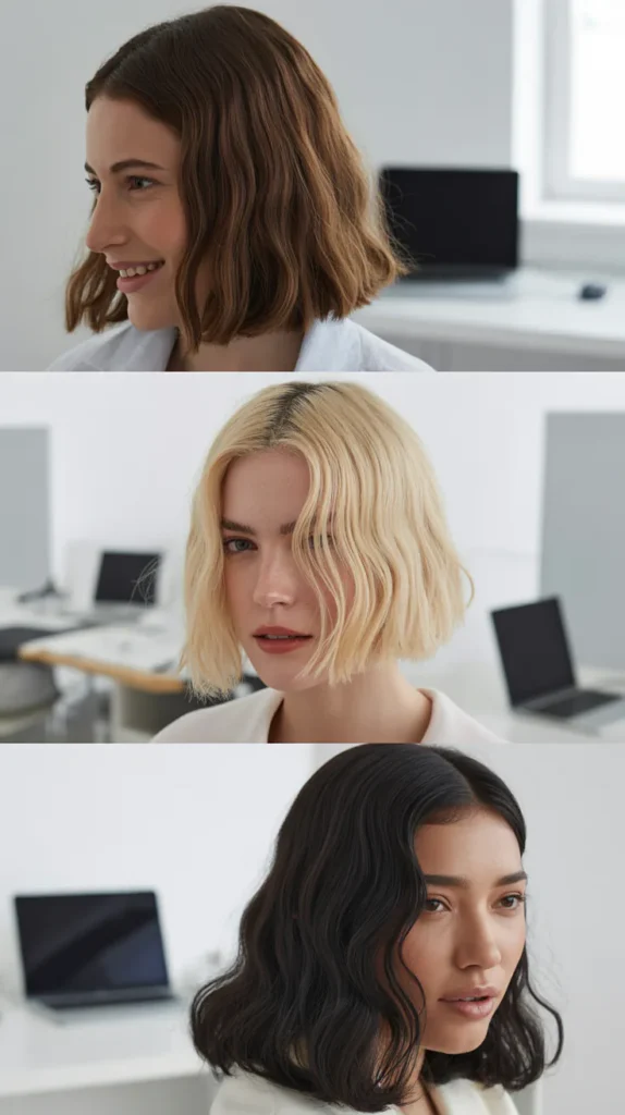 The Sleek Middle Part