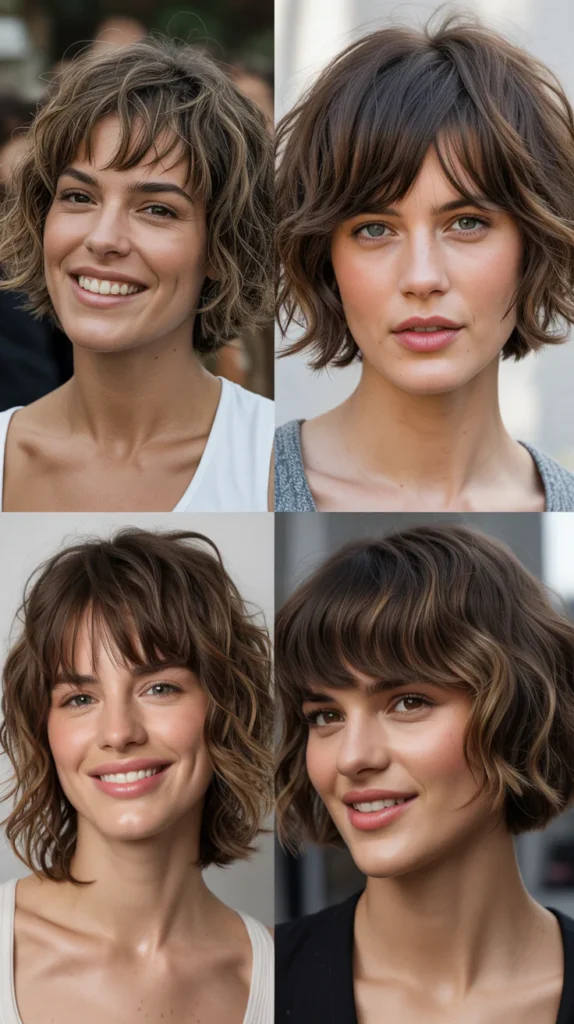 The Shaggy Bob with Bangs