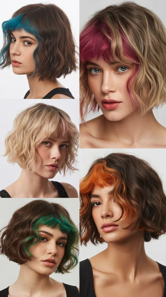 The Peek-A-Boo Color Dirty Bob