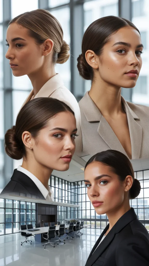 The Sleek Back Bun With Deep Part