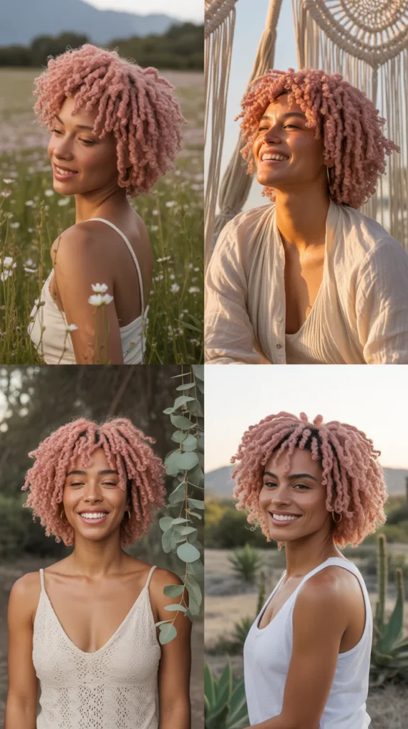 Pink Goddess Locs Wig