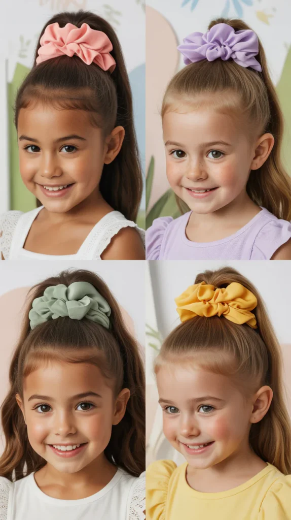 Sleek High Ponytail with Scrunchie