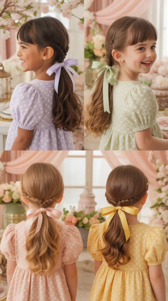 Ribbon Wrapped Ponytail