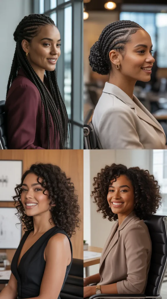 Braided Crown With Curly Back