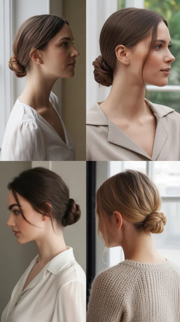 Knotted Low Bun