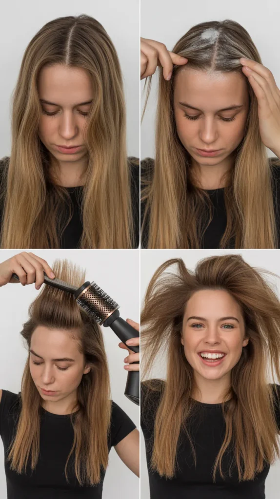 Dry Shampoo Blowout Style
