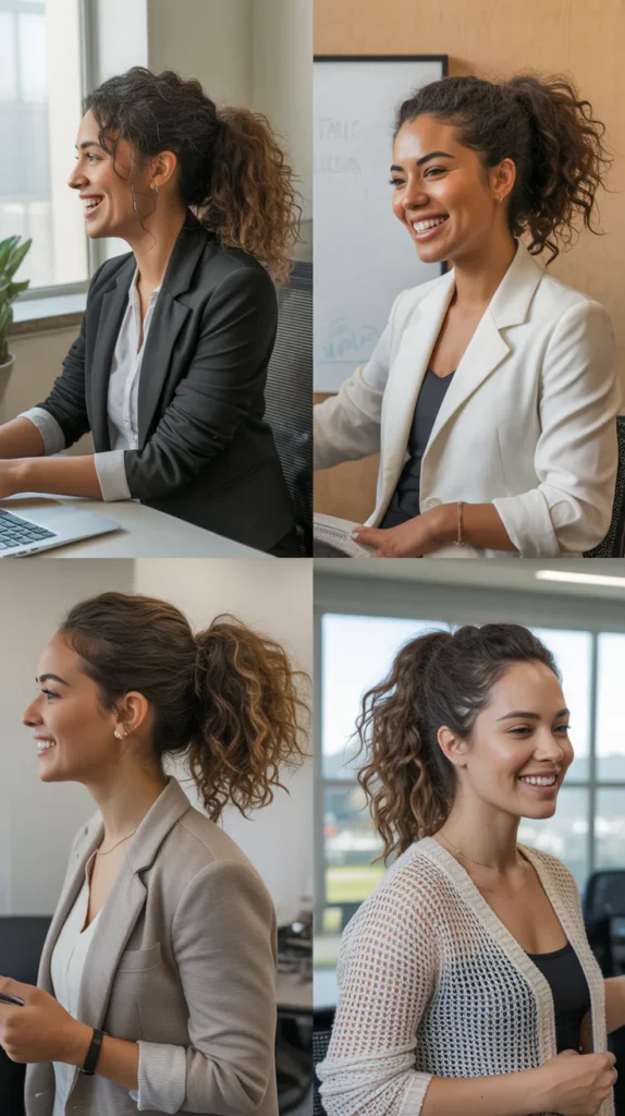  Textured Messy Ponytail