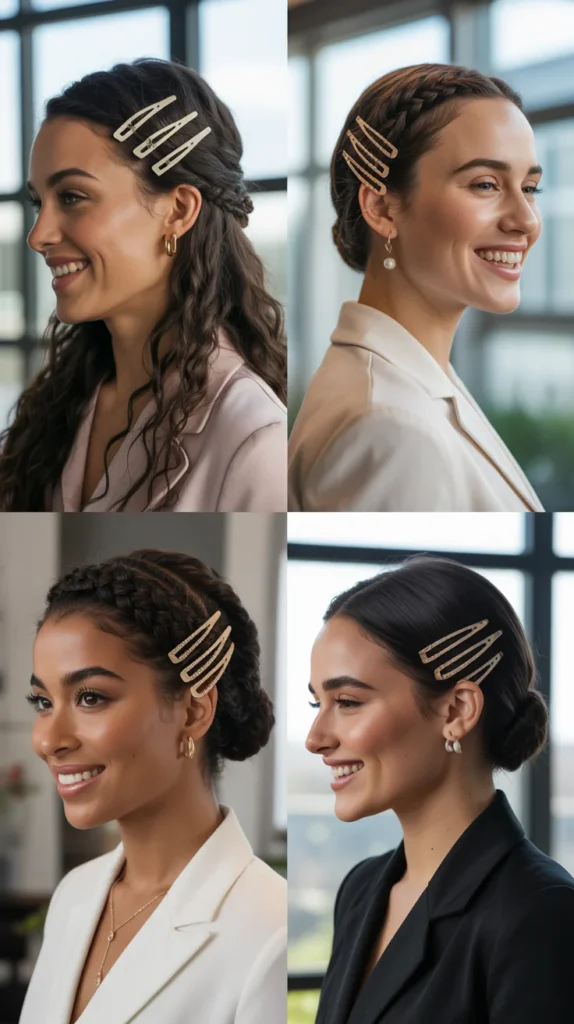 The Waterfall Claw Clip Updo