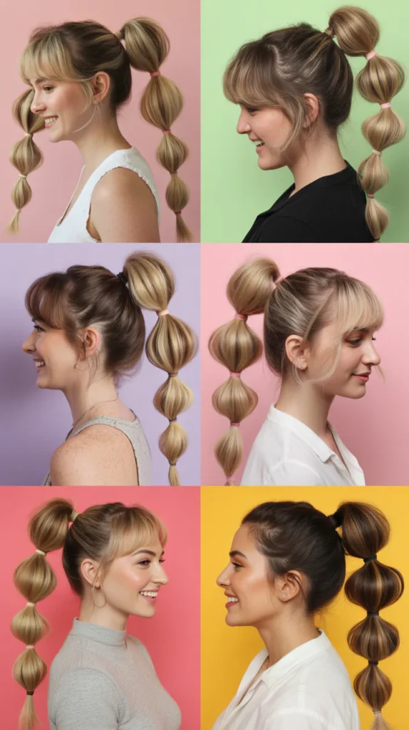Voluminous Bubble Ponytail