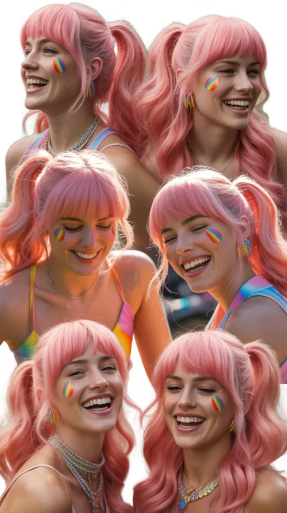 Bubble Pink Ponytail