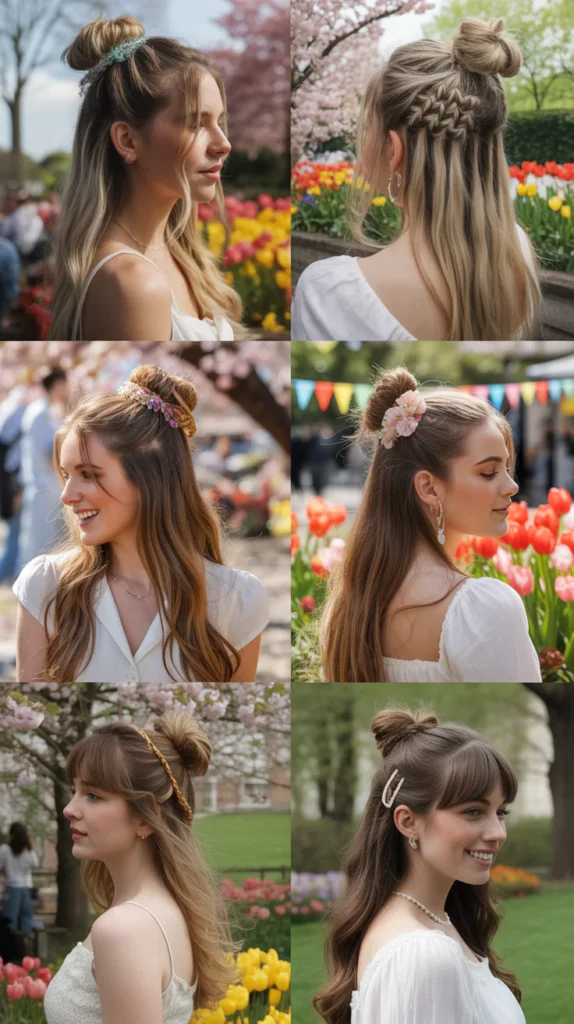 Space Buns with Long Hair