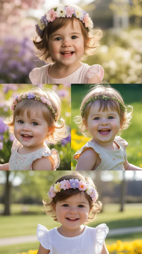 Spring Floral Crown Updo