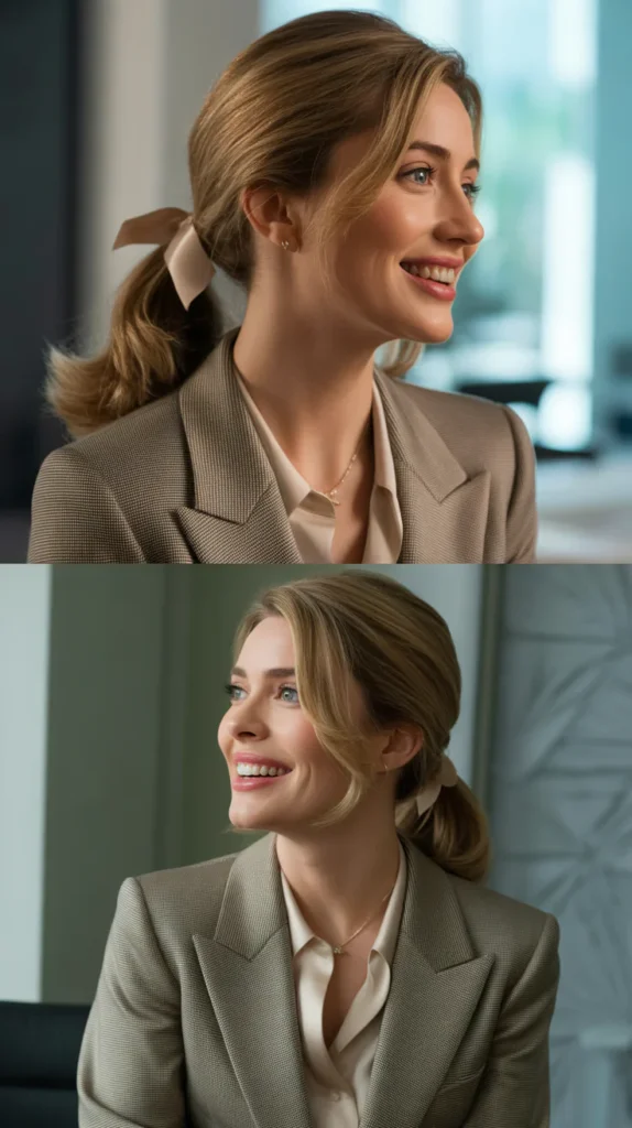 The Ribbon-Tied Ponytail