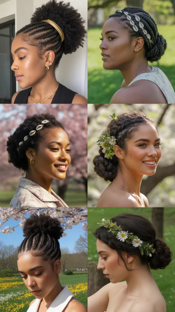 Braided Updo for Natural Hair