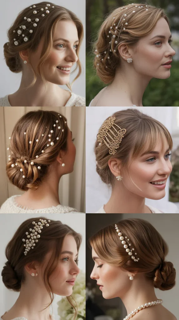 Pearl-Adorned Updo