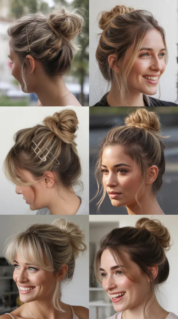 Messy Bun with Volumizing Pins