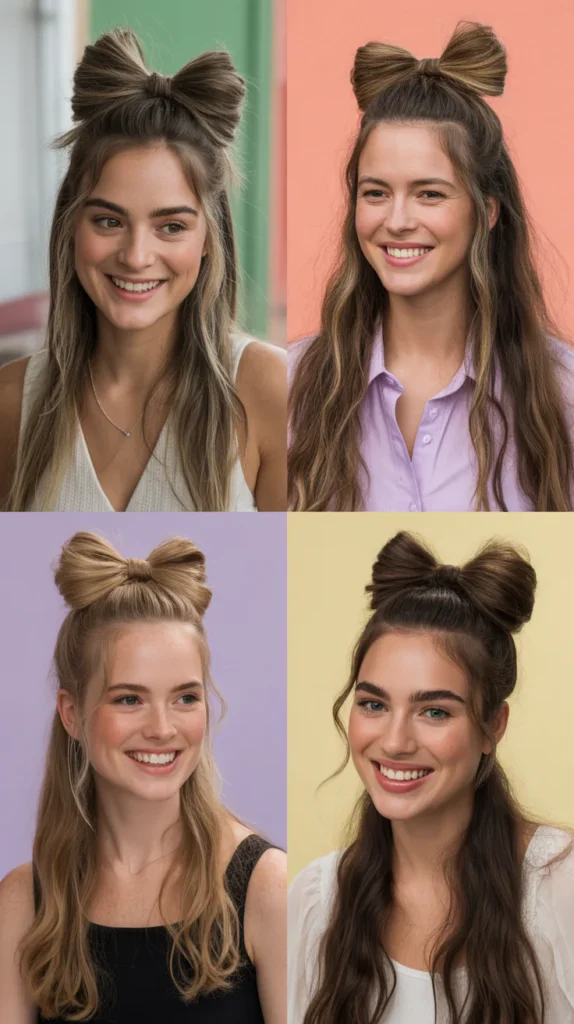 Half-Up Bow Hairstyle