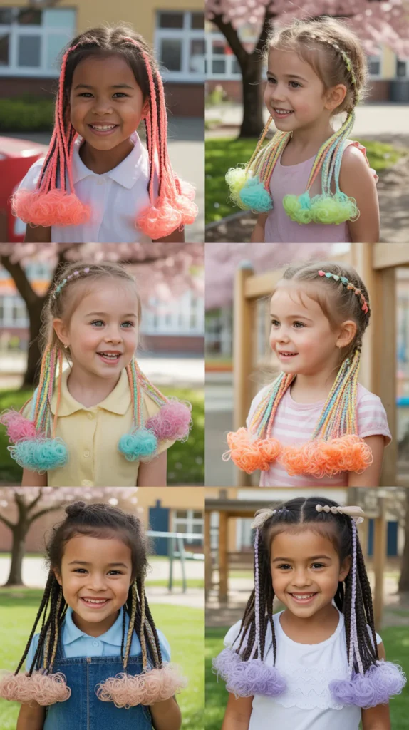  Rainbow Elastic Braid