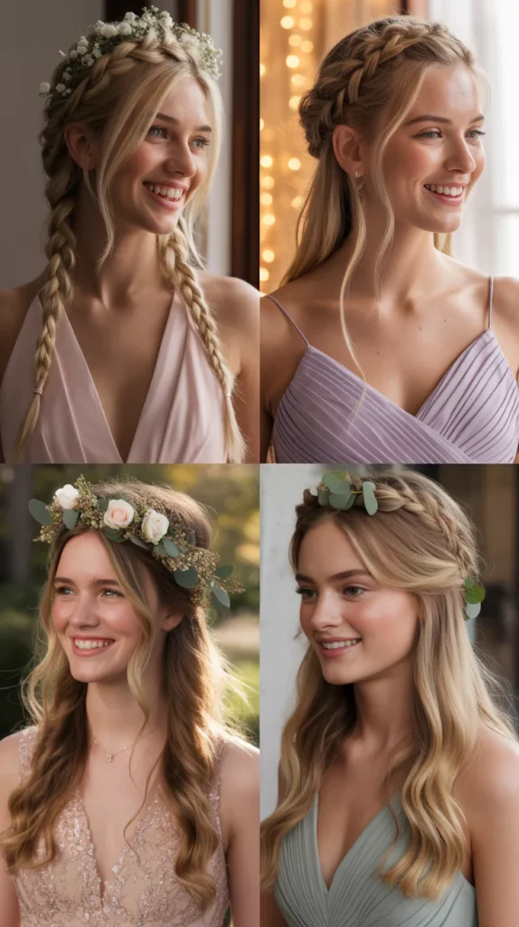 Braided Crown Updo for Blonde Hair