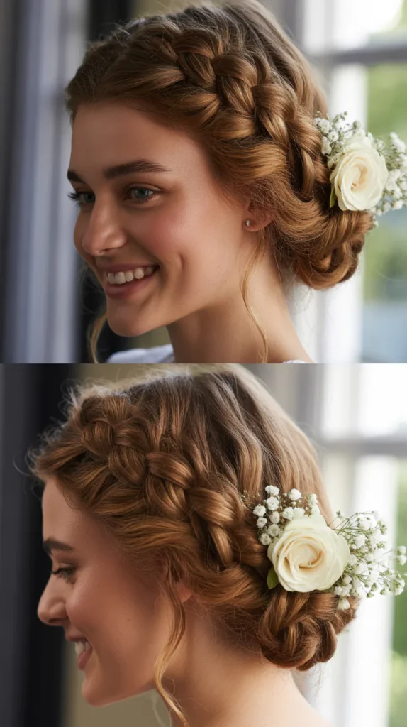 Braided Crown Updo