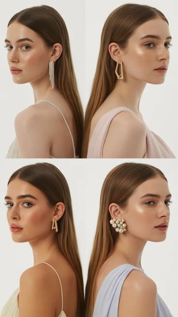 Sleek Middle Part with Flowing Straight Hair