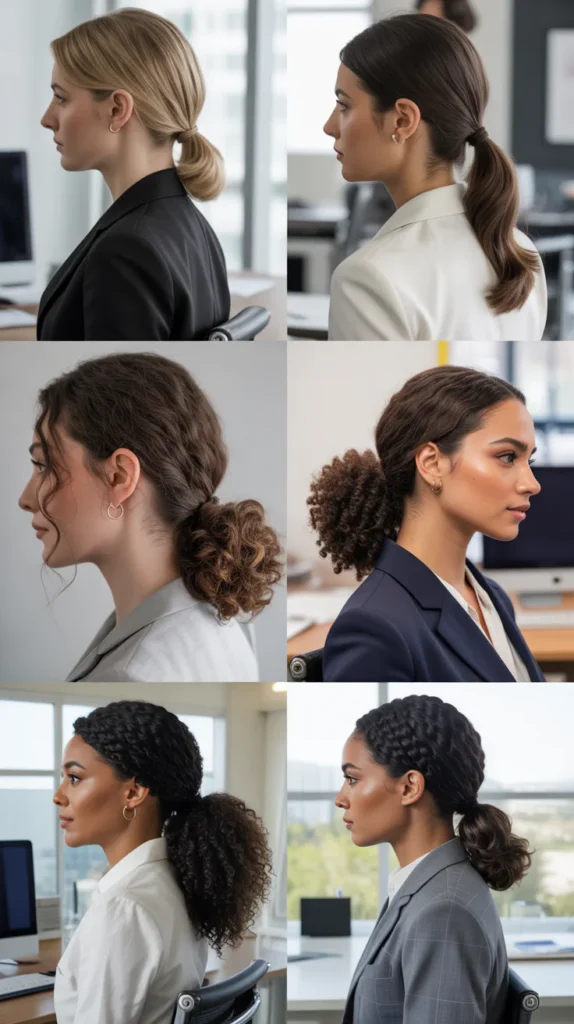 Low Twisted Side Ponytail